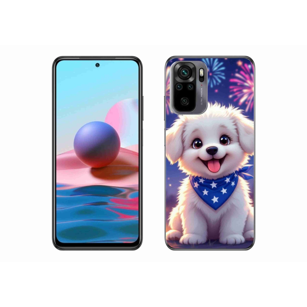 Gélový kryt mmCase na Xiaomi Redmi Note 10S - slávnostné šteňa