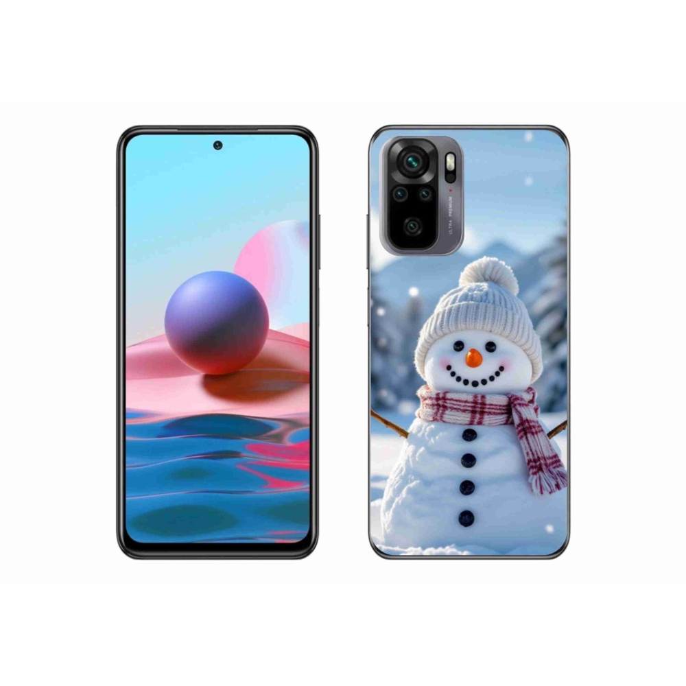 Gélový kryt mmCase na Xiaomi Redmi Note 10S - snehuliak 3