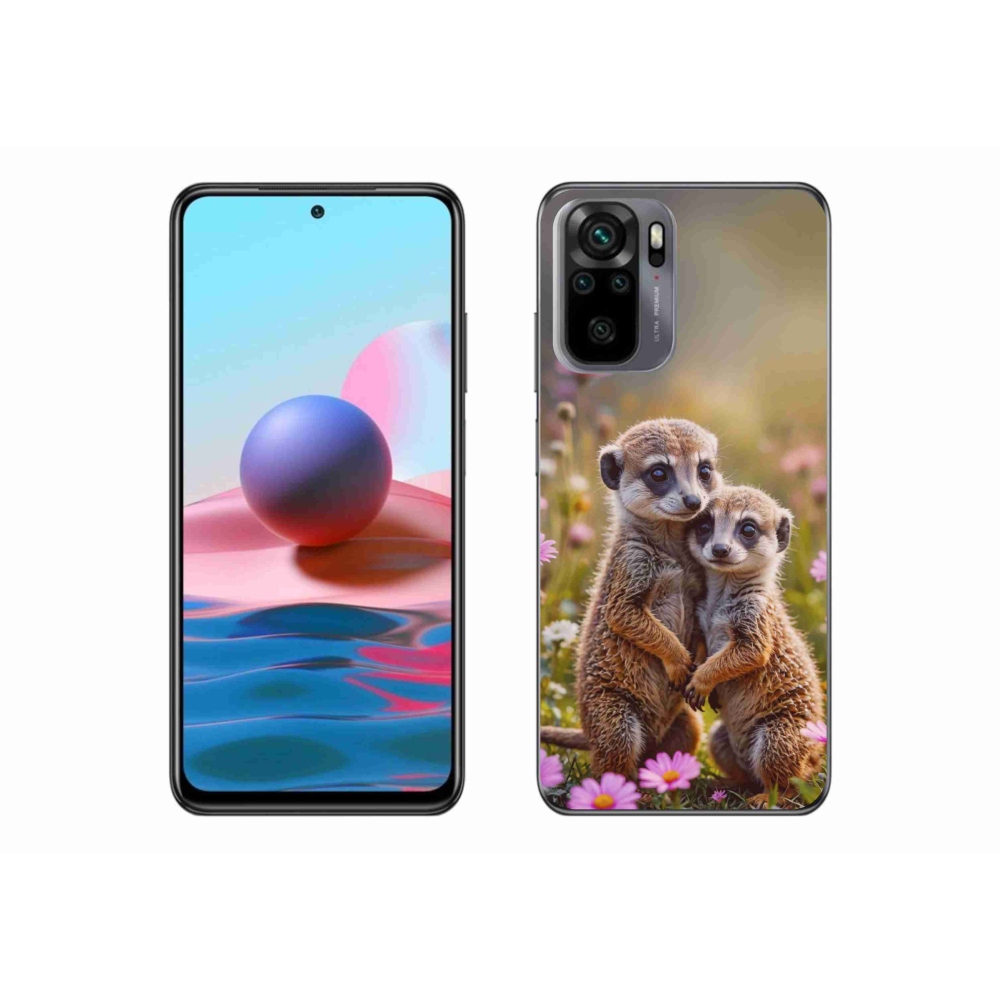 Gélový kryt mmCase na Xiaomi Redmi Note 10S - surikatí duo