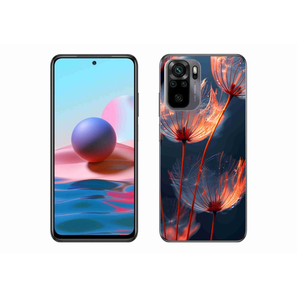 Gélový kryt mmCase na Xiaomi Redmi Note 10S - svetielkujúca páperie