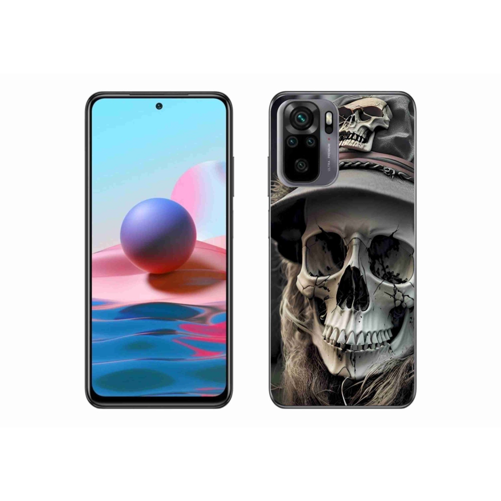 Gélový kryt mmCase na Xiaomi Redmi Note 10S - temná lebka