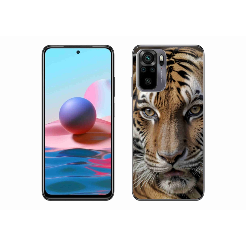 Gélový kryt mmCase na Xiaomi Redmi Note 10S - tigrie pohľad