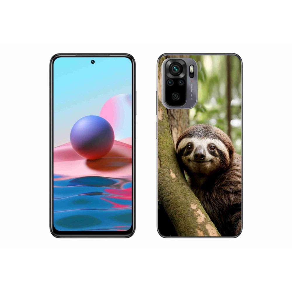 Gélový kryt mmCase na Xiaomi Redmi Note 10S - usmievavý leňochod