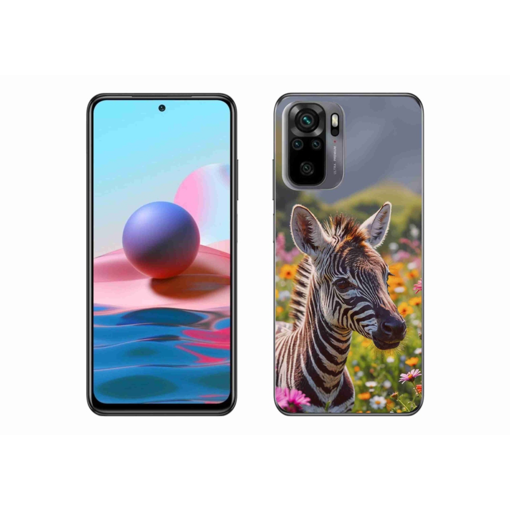 Gélový kryt mmCase na Xiaomi Redmi Note 10S - zebra na lúke