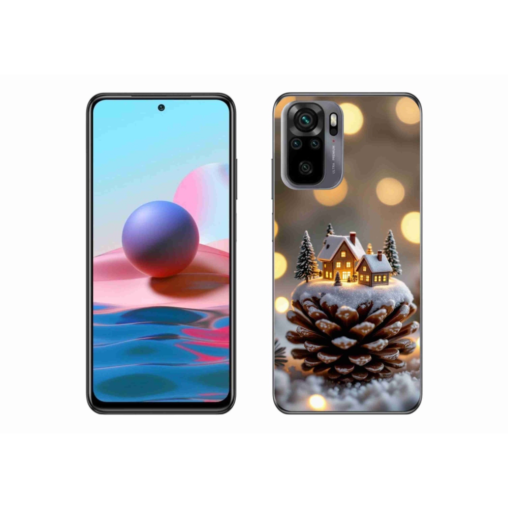 Gélový kryt mmCase na Xiaomi Redmi Note 10S - zimná dedinka
