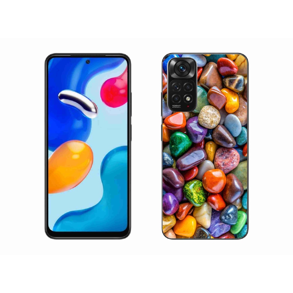 Gélový kryt mmCase na Xiaomi Redmi Note 11 4G - farebné kamienky