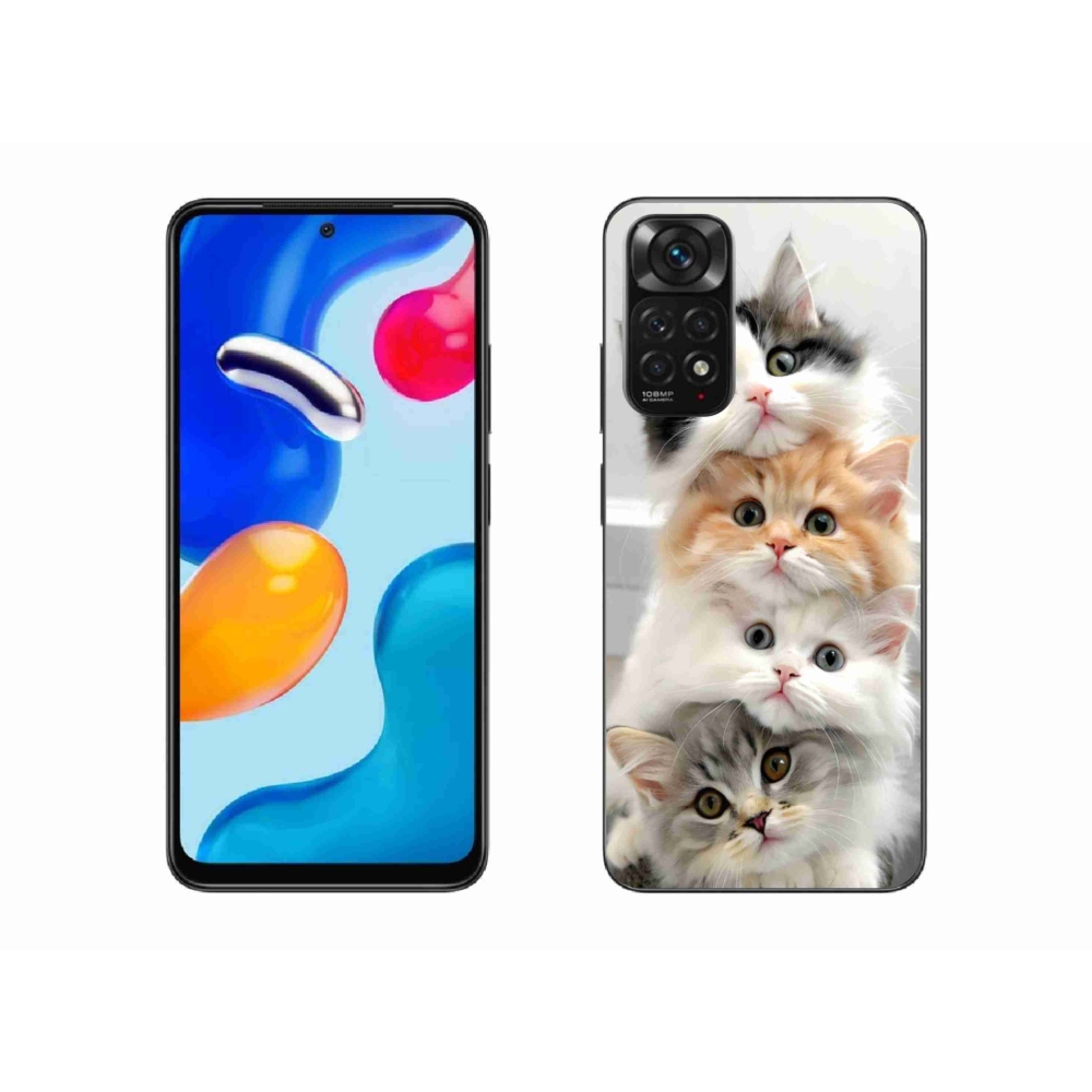 Gélový kryt mmCase na Xiaomi Redmi Note 11 4G - mačacia partia