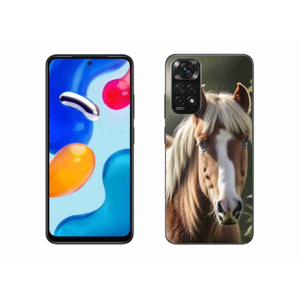 Gélový kryt mmCase na Xiaomi Redmi Note 11 4G - kôň so svetlou hrivou