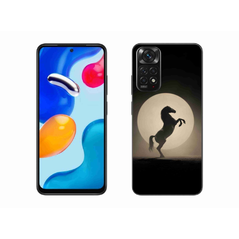 Gélový kryt mmCase na Xiaomi Redmi Note 11 4G - kôň v siluete