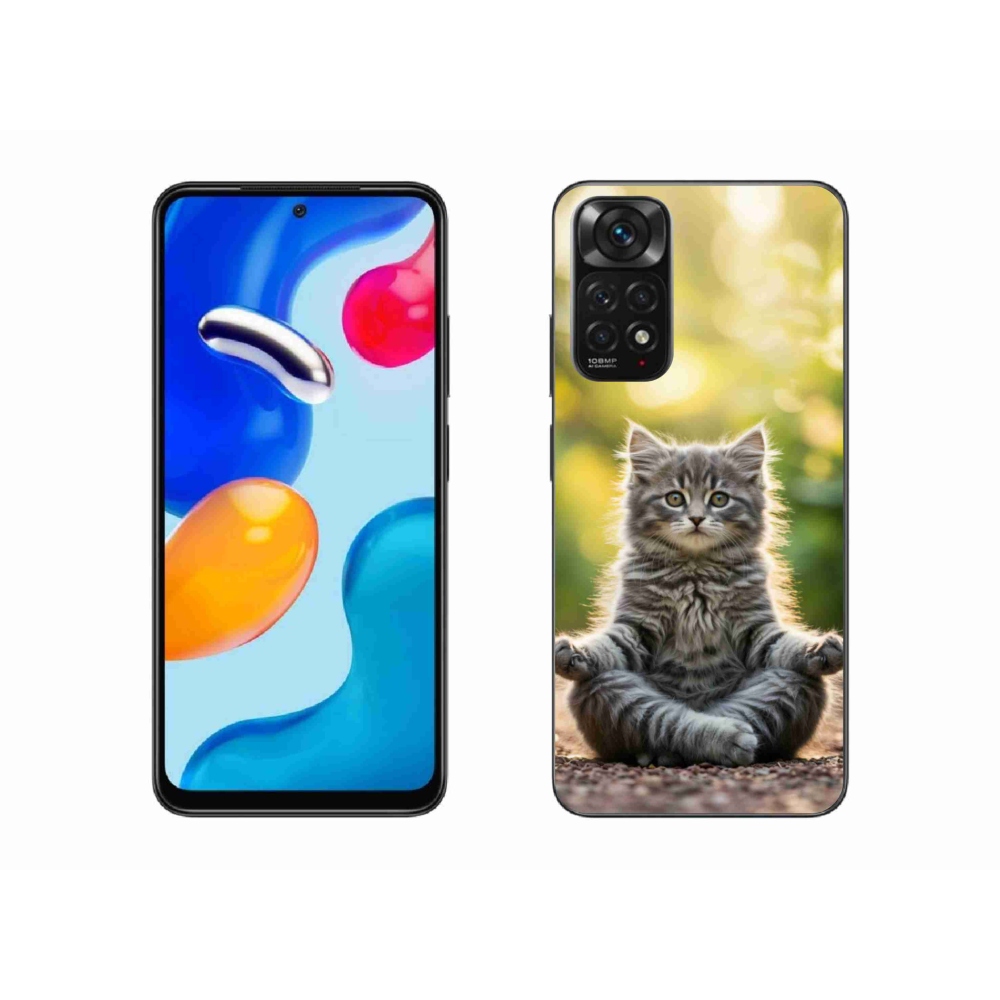 Gélový kryt mmCase na Xiaomi Redmi Note 11 4G - meditujúce mačiatko
