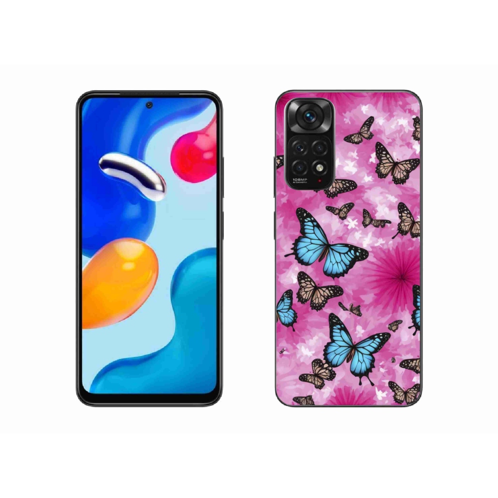 Gélový kryt mmCase na Xiaomi Redmi Note 11 4G - motýlia záhrada