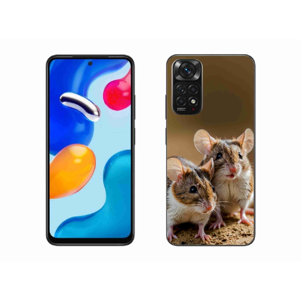 Gélový kryt mmCase na Xiaomi Redmi Note 11 4G - myší duo