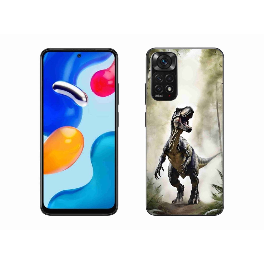 Gélový kryt mmCase na Xiaomi Redmi Note 11 4G - naštvaný T-Rex