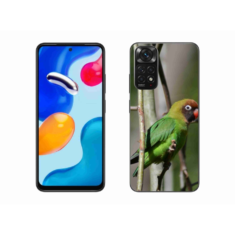 Gélový kryt mmCase na Xiaomi Redmi Note 11 4G - papagáj agapornis