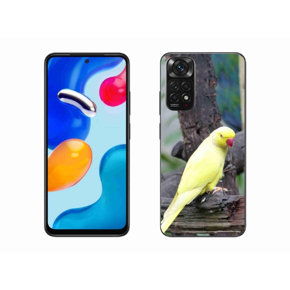 Gélový kryt mmCase na Xiaomi Redmi Note 11 4G - papagáj alexander žltý