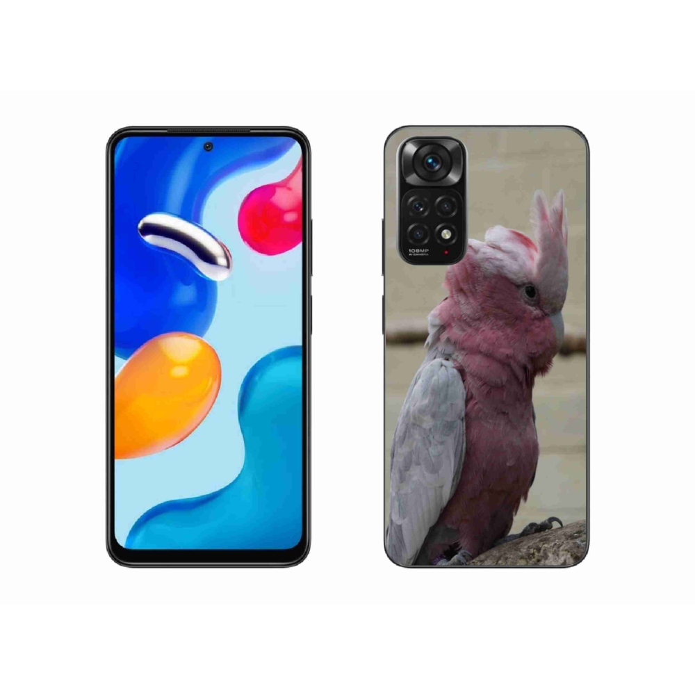 Gélový kryt mmCase na Xiaomi Redmi Note 11 4G - papagáj kakadu ružový