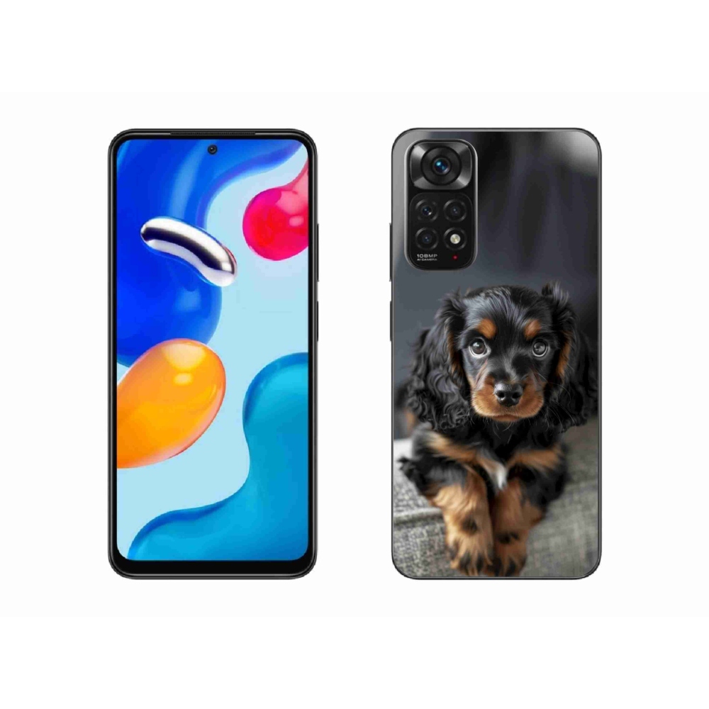 Gélový kryt mmCase na Xiaomi Redmi Note 11 4G - roztomilý dlhosrstý jazvečík