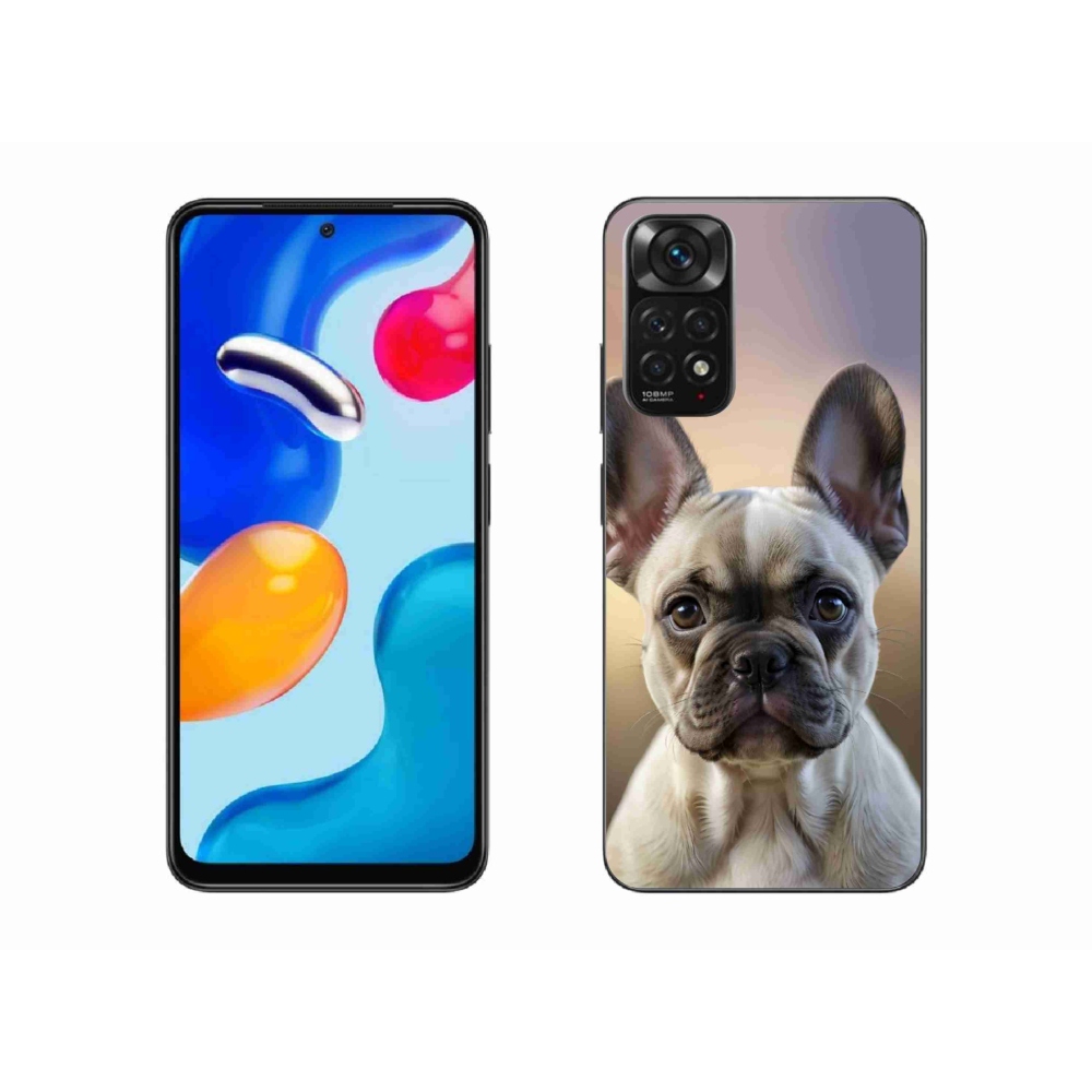 Gélový kryt mmCase na Xiaomi Redmi Note 11 4G - roztomilý francúzsky buldoček