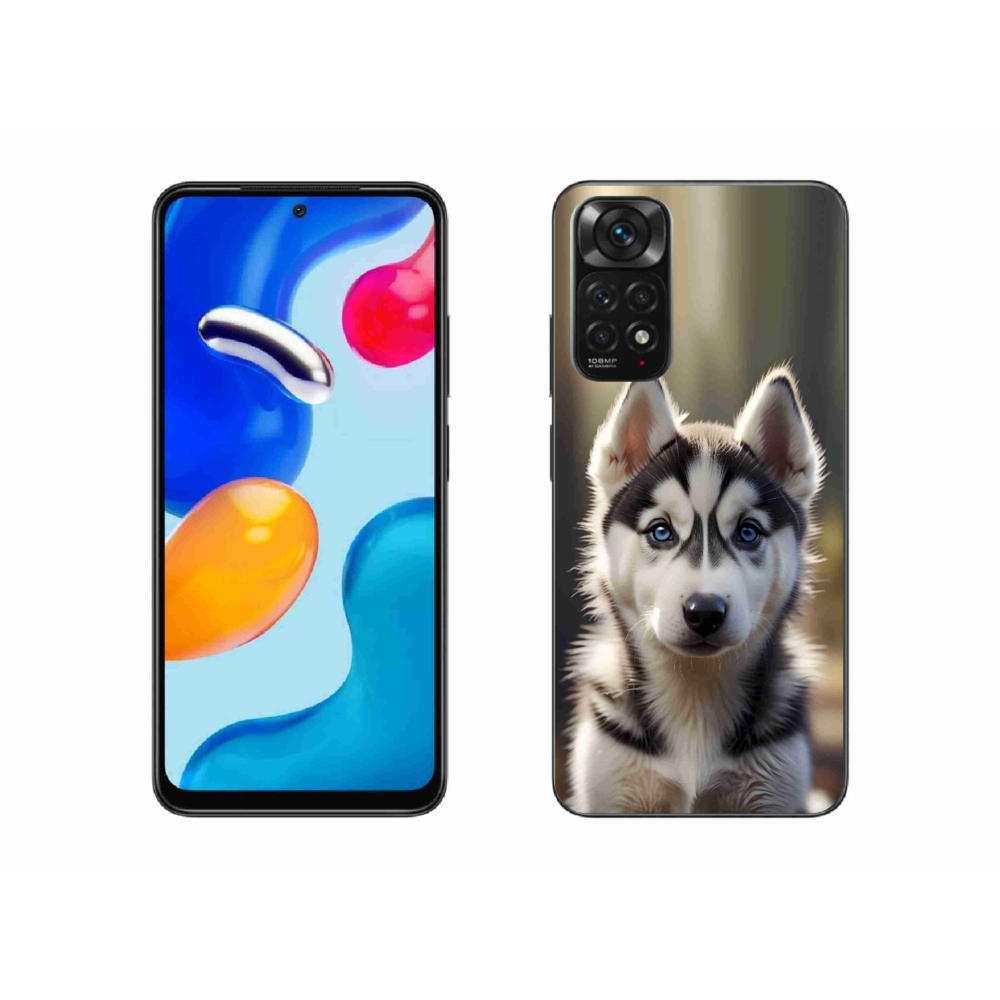 Gélový kryt mmCase na Xiaomi Redmi Note 11 4G - roztomilý sibírsky husky