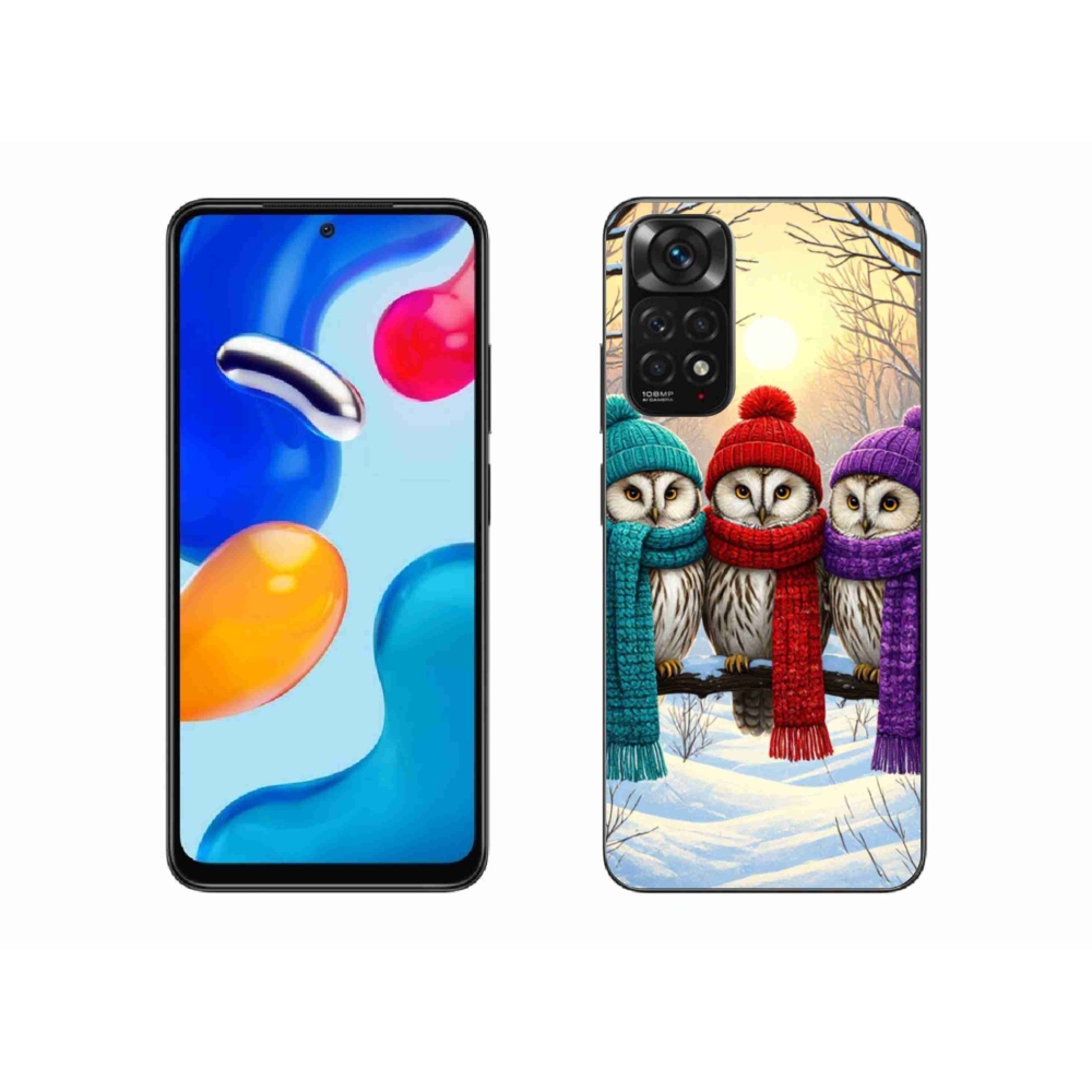 Gélový kryt mmCase na Xiaomi Redmi Note 11 4G - soví priatelia