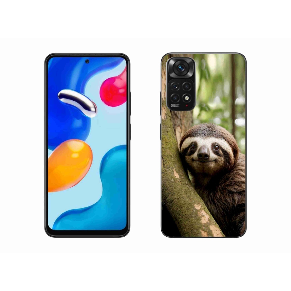 Gélový kryt mmCase na Xiaomi Redmi Note 11 4G - usmievavý leňochod