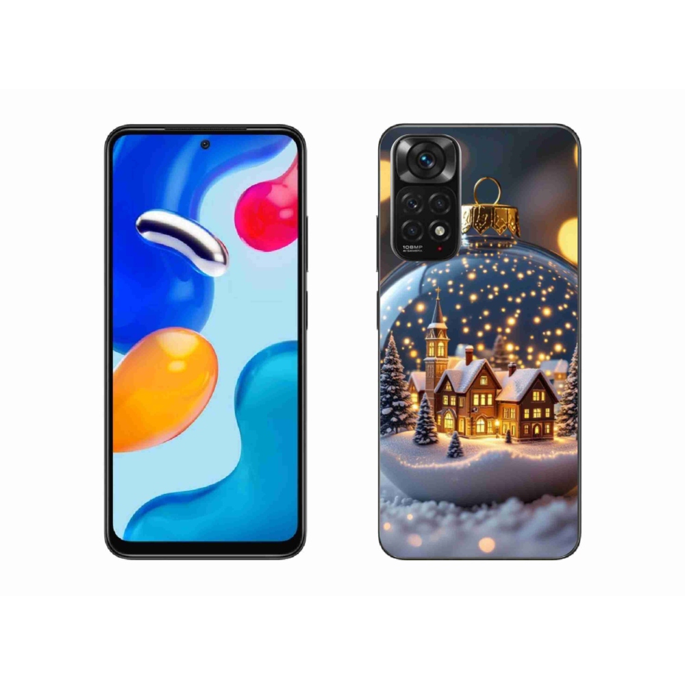 Gélový kryt mmCase na Xiaomi Redmi Note 11 4G - vianočné gule 4