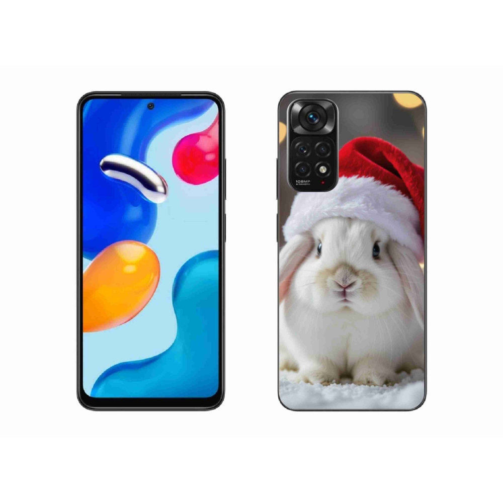 Gélový kryt mmCase na Xiaomi Redmi Note 11 4G - vianočný králik