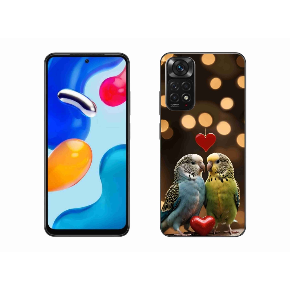 Gélový kryt mmCase na Xiaomi Redmi Note 11 4G - zamilovaní papagáje