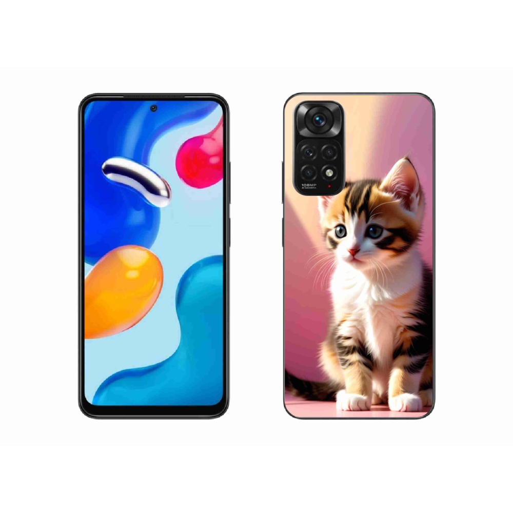 Gélový kryt mmCase na Xiaomi Redmi Note 11 4G - zvedavé mačiatko 2