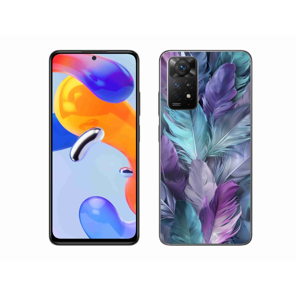 Gélový kryt mmCase na Xiaomi Redmi Note 11 Pre 4G/5G - farebné perie 2