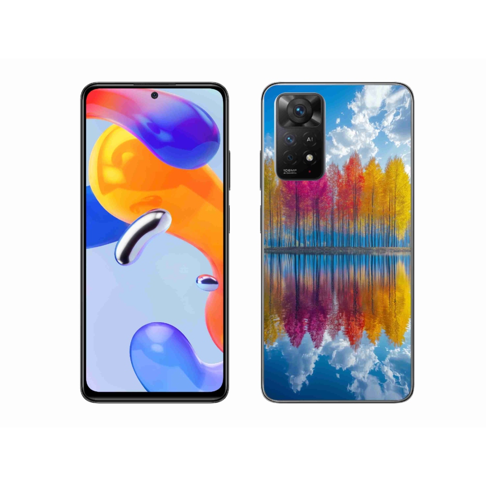 Gélový kryt mmCase na Xiaomi Redmi Note 11 Pre 4G/5G - farebné stromy