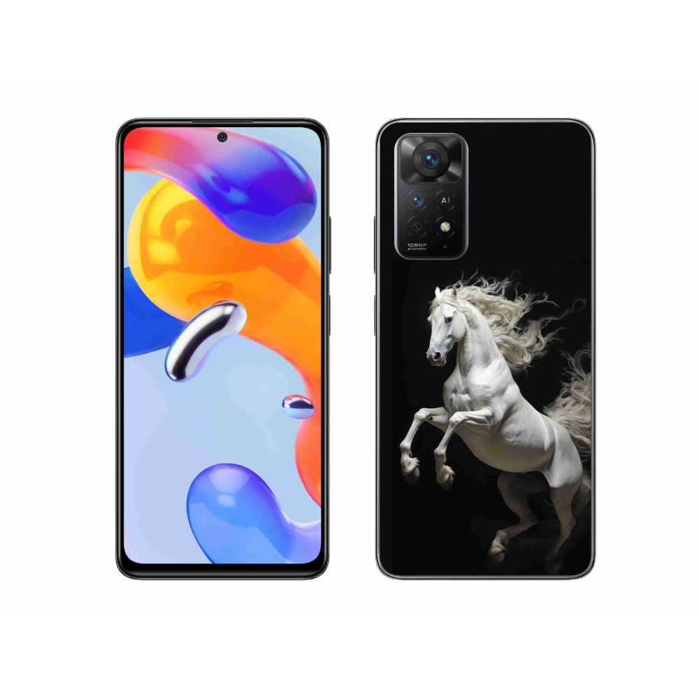 Gélový kryt mmCase na Xiaomi Redmi Note 11 Pro 4G/5G - biely kôň 4