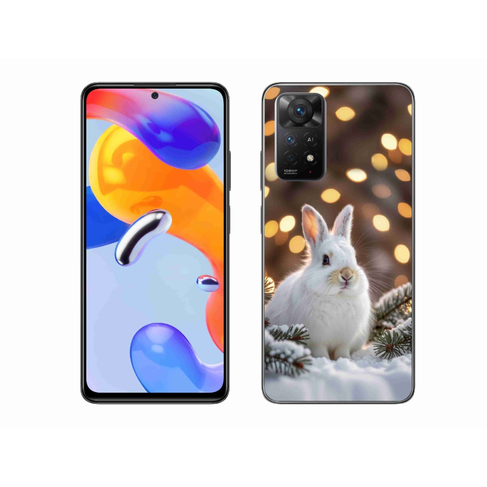 Gélový kryt mmCase na Xiaomi Redmi Note 11 Pro 4G/5G - biely zajac