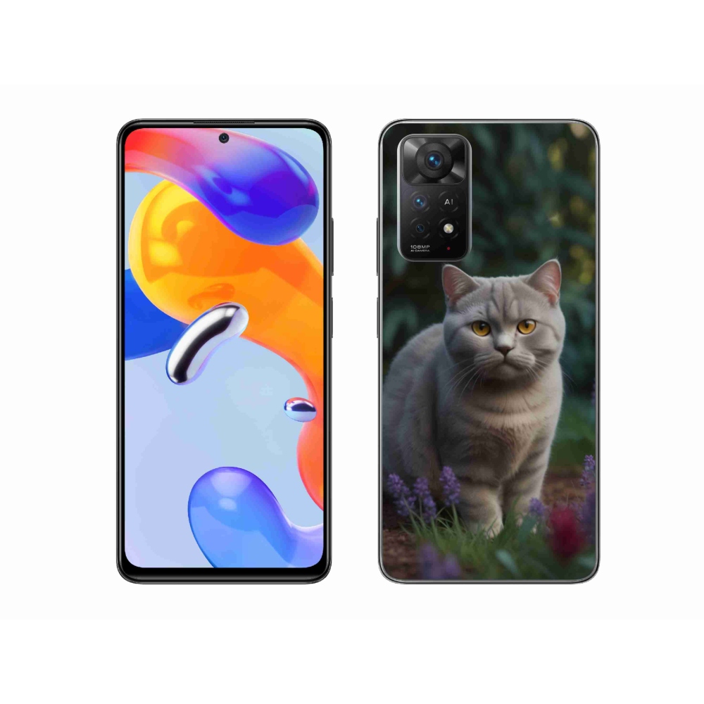 Gélový kryt mmCase na Xiaomi Redmi Note 11 Pre 4G/5G - britská mačka