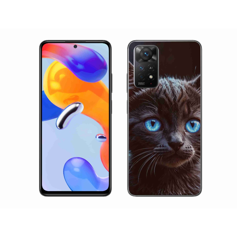 Gélový kryt mmCase na Xiaomi Redmi Note 11 Pro 4G/5G - čierne mačiatko 2