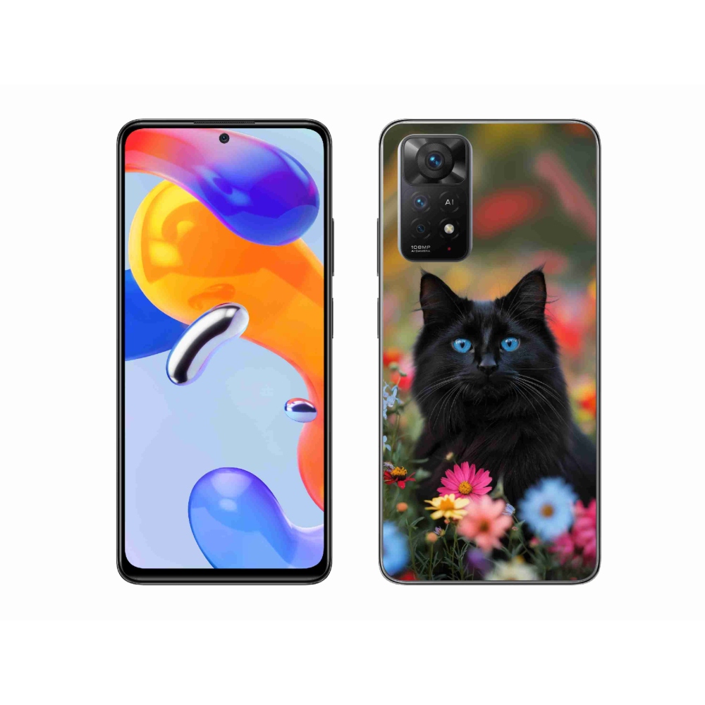 Gélový kryt mmCase na Xiaomi Redmi Note 11 Pro 4G/5G - čierne mačiatko 4