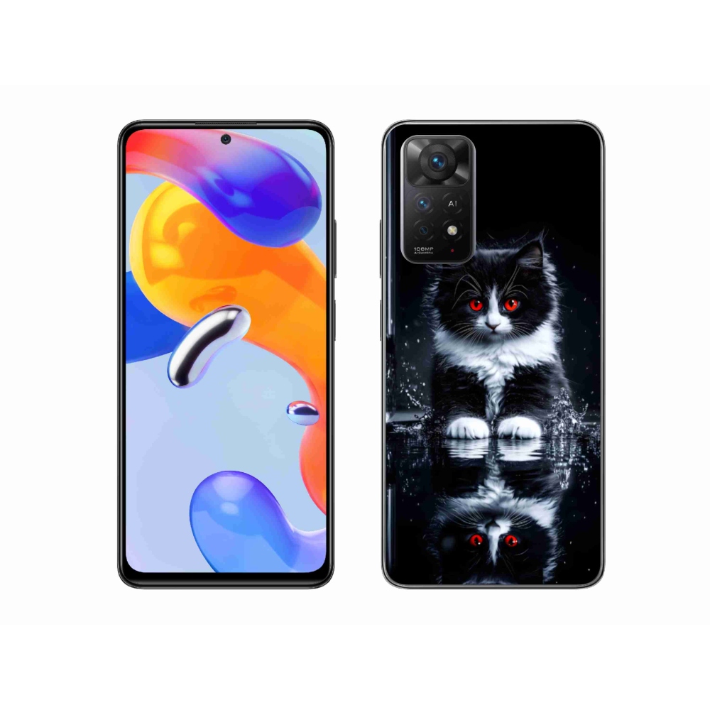 Gélový kryt mmCase na Xiaomi Redmi Note 11 Pre 4G/5G - čiernobiele mačiatko