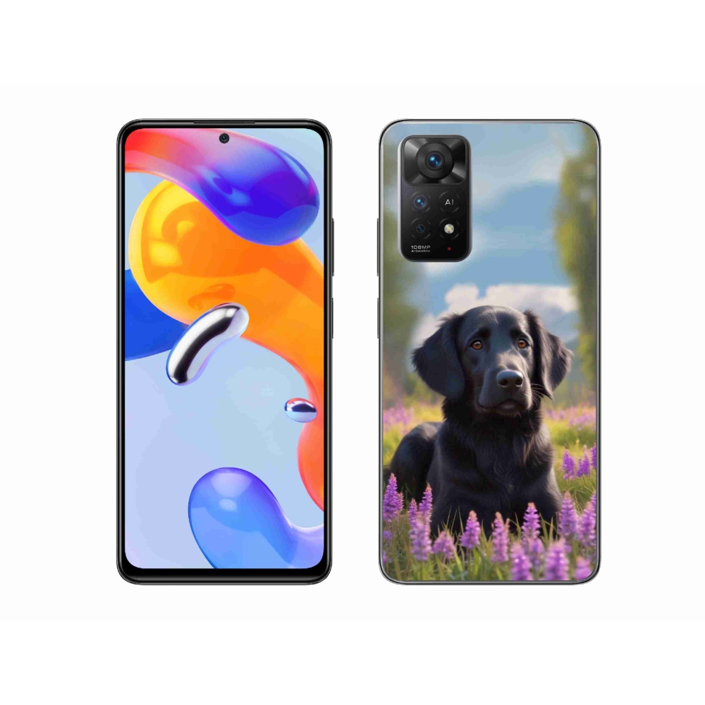 Gélový kryt mmCase na Xiaomi Redmi Note 11 Pro 4G/5G - elegantný čierny retriever