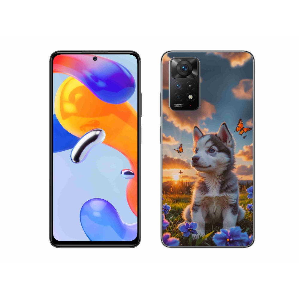 Gélový kryt mmCase na Xiaomi Redmi Note 11 Pro 4G/5G - husky pri západe slnka