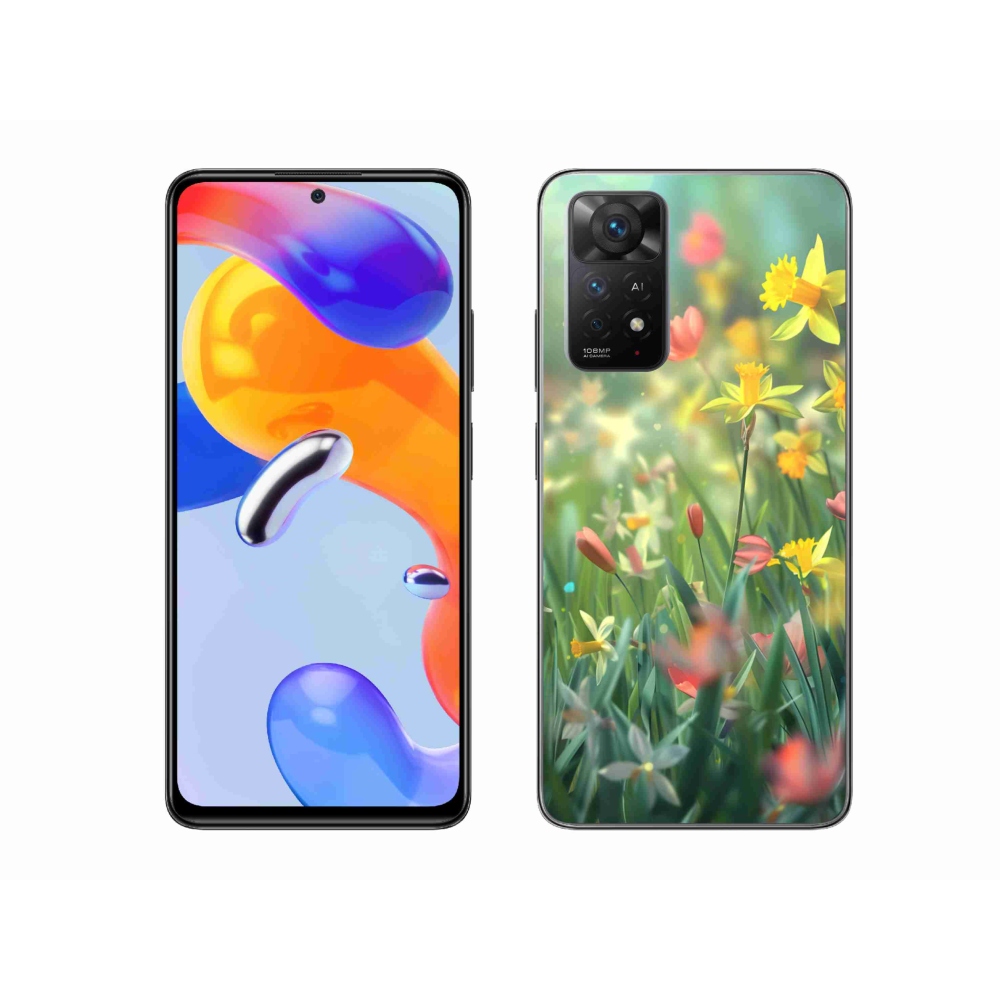 Gélový kryt mmCase na Xiaomi Redmi Note 11 Pre 4G/5G - jarné kvety