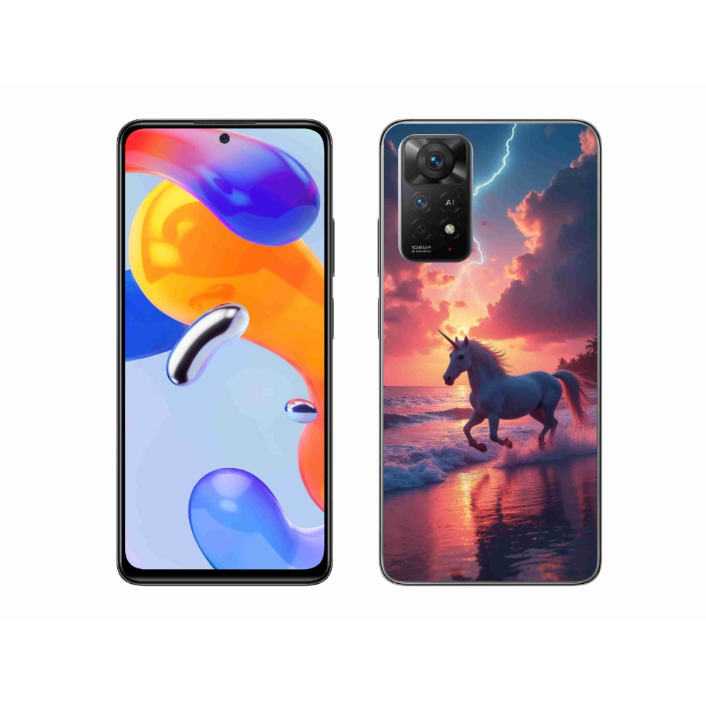 Gélový kryt mmCase na Xiaomi Redmi Note 11 Pre 4G/5G - jednorožec na pláži