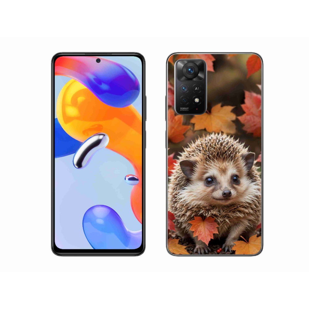 Gélový kryt mmCase na Xiaomi Redmi Note 11 Pro 4G/5G - ježko v lístia