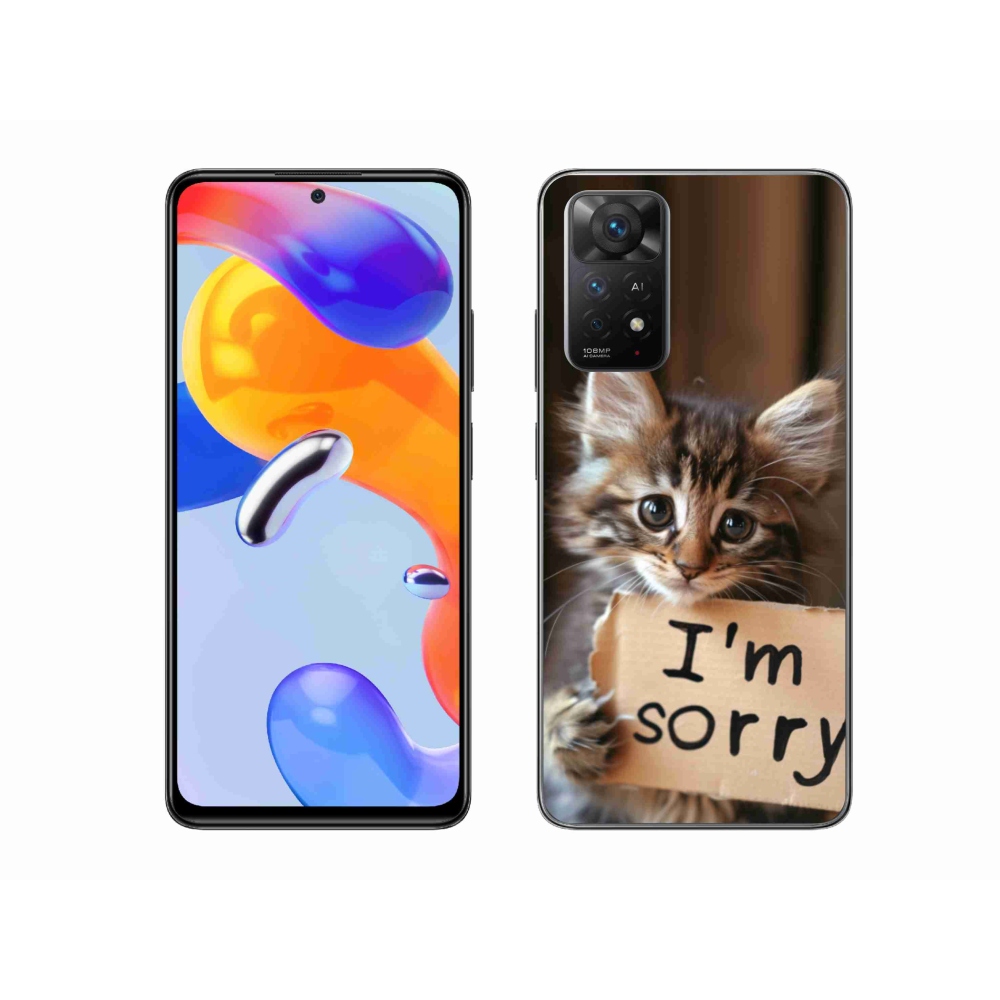 Gélový kryt mmCase na Xiaomi Redmi Note 11 Pre 4G/5G - mačacie ospravedlneNE