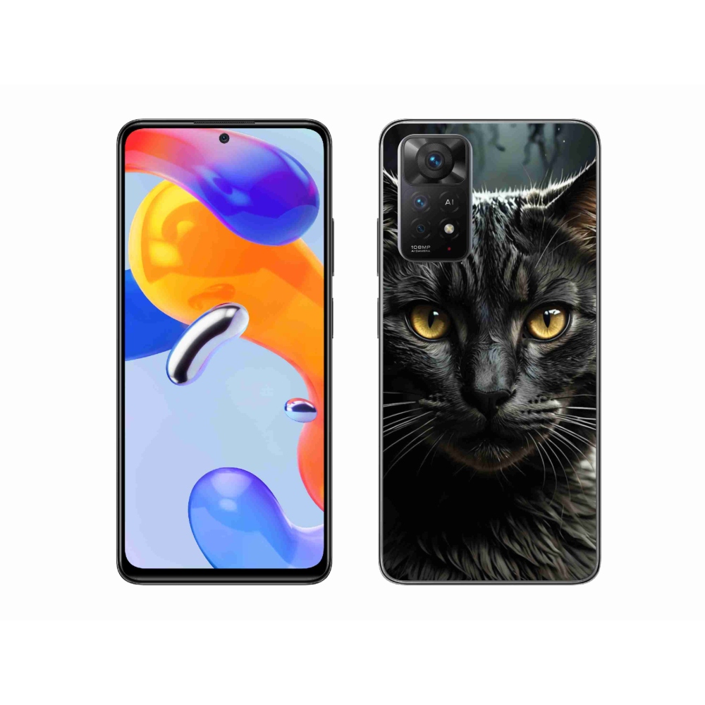 Gélový kryt mmCase na Xiaomi Redmi Note 11 Pre 4G/5G - mačacie pohľad 3