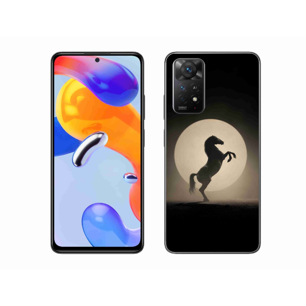 Gélový kryt mmCase na Xiaomi Redmi Note 11 Pre 4G/5G - kôň v siluete