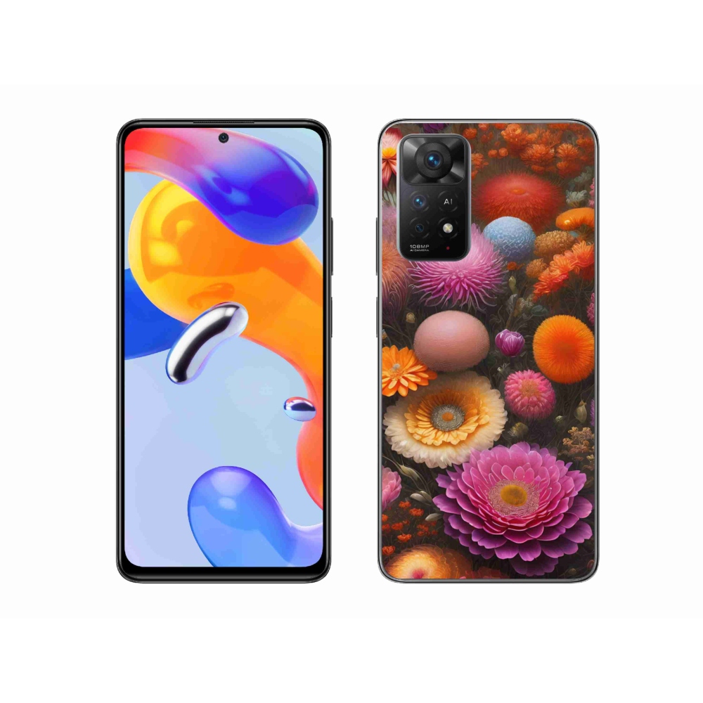 Gélový kryt mmCase na Xiaomi Redmi Note 11 Pro 4G/5G - kvetinová kompozícia