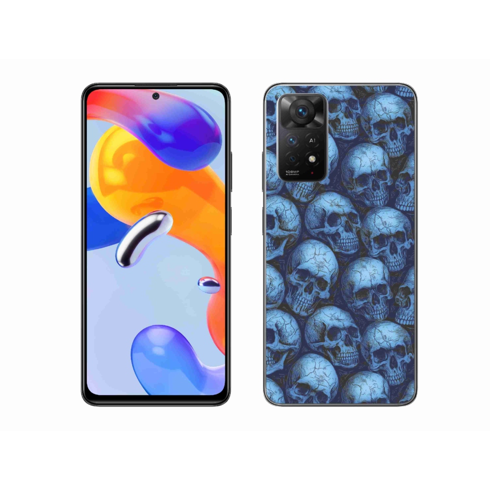 Gélový kryt mmCase na Xiaomi Redmi Note 11 Pre 4G/5G - lebky