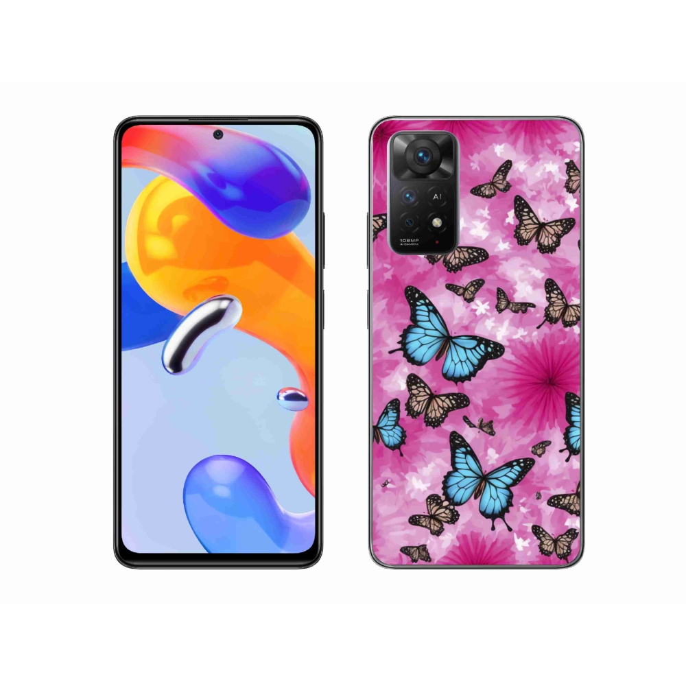 Gélový kryt mmCase na Xiaomi Redmi Note 11 Pre 4G/5G - motýlia záhrada