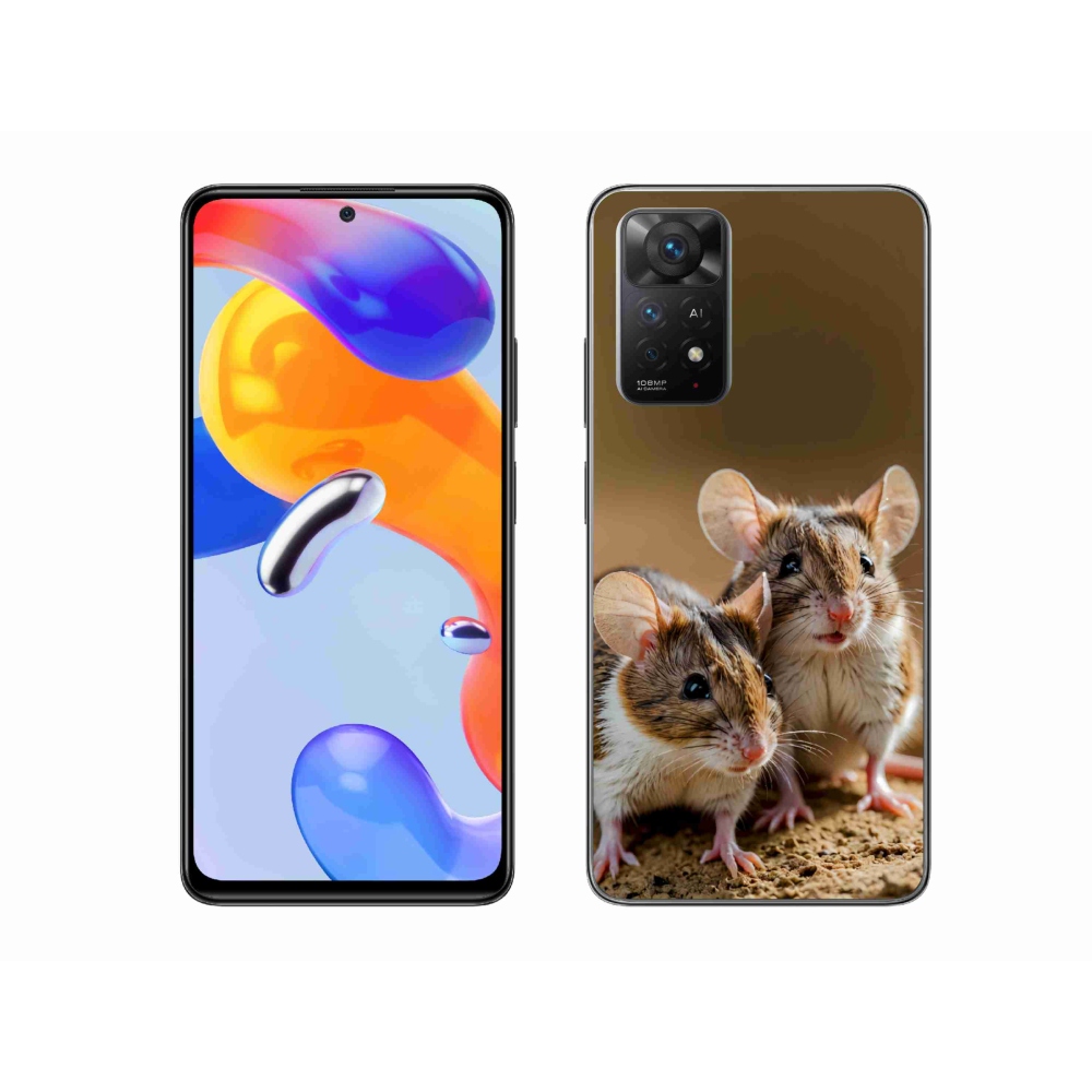 Gélový kryt mmCase na Xiaomi Redmi Note 11 Pro 4G/5G - myší duo