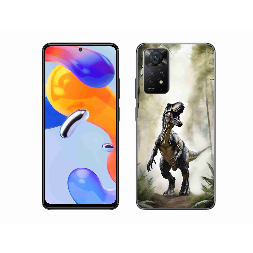 Gélový kryt mmCase na Xiaomi Redmi Note 11 Pro 4G/5G - naštvaný T-Rex